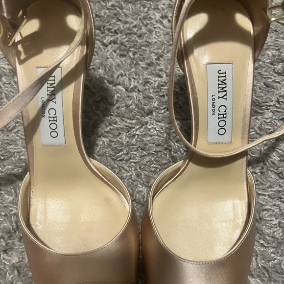 Gorgeous Jimmy Choo satin peep toe pumps! - Picture 7 of 7